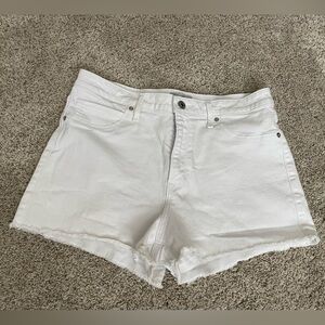 Abercrombie & Fitch Simone High Rise Jean Short White 31